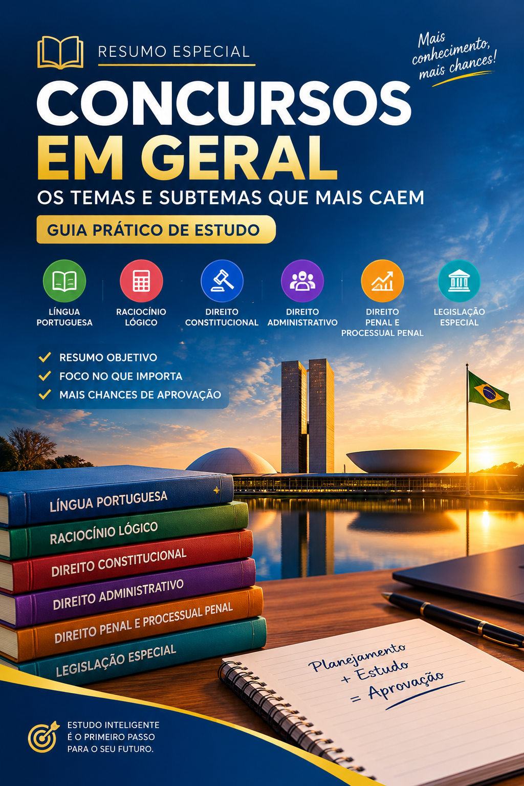 Capa de Português para Concursos — Resumo prático